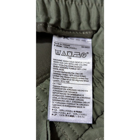 Banana Republic sz S Jogger Pants green 100% lyocell pull on women 1569 - Picture 7 of 7